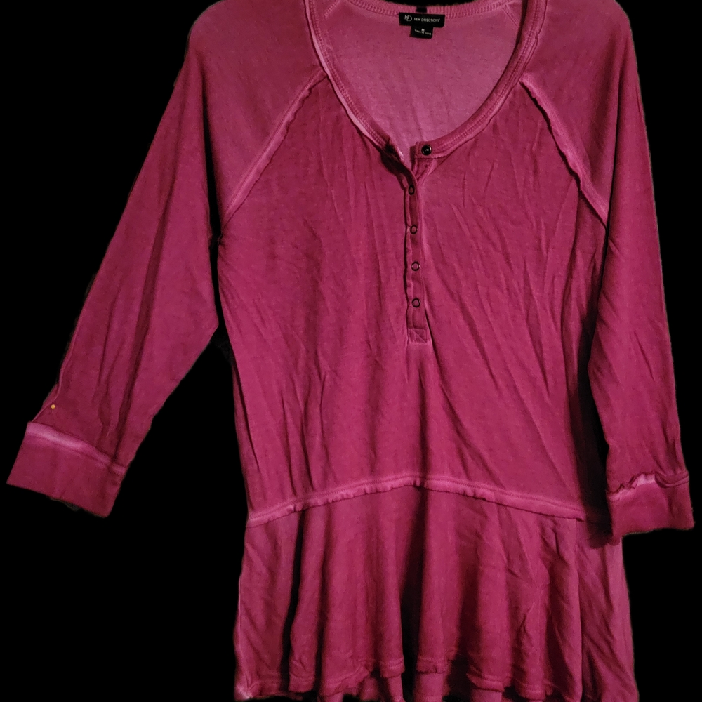 Junior's Boho Sheek Pink Top